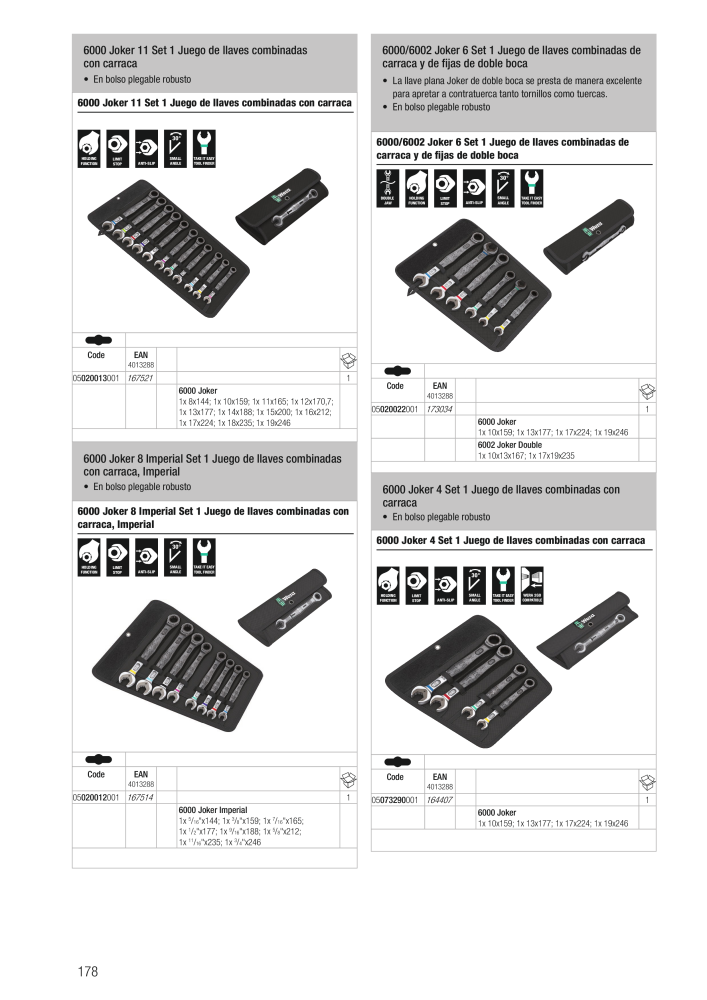 Catálogo principal de WERA NO.: 2638 - Page 178