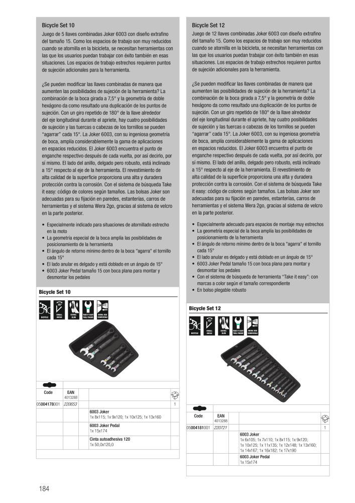 Catálogo principal de WERA NR.: 2638 - Pagina 184