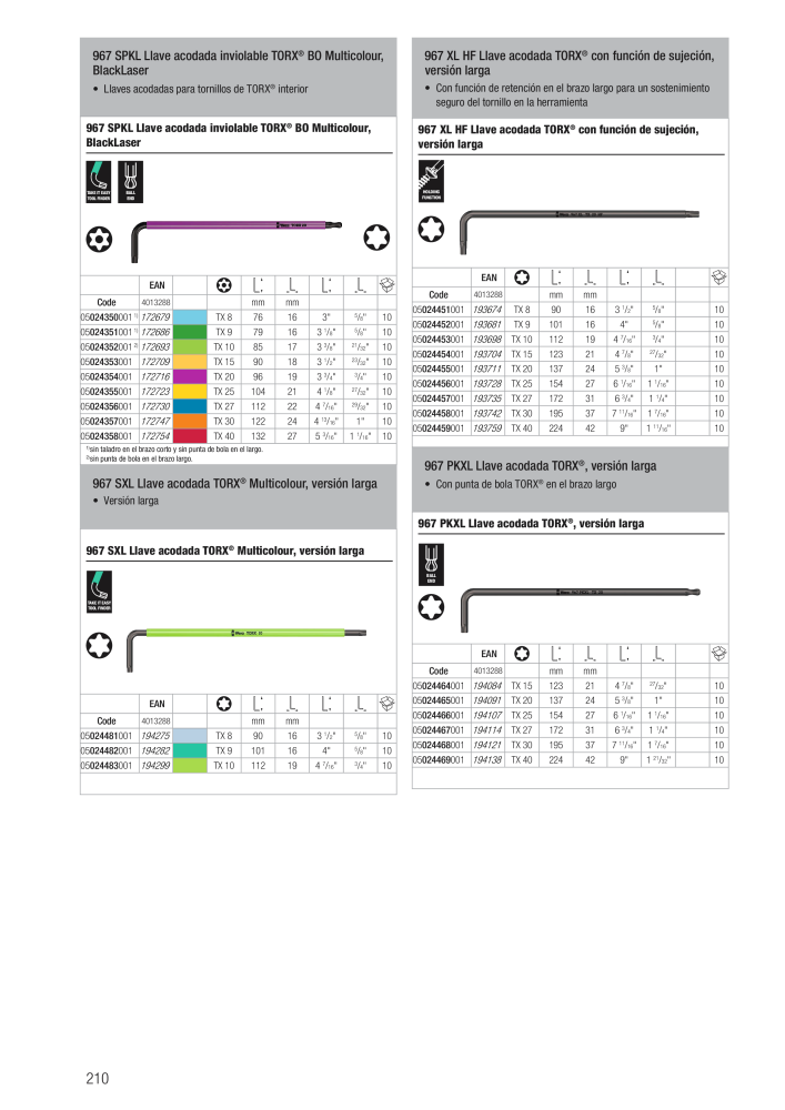 Catálogo principal de WERA n.: 2638 - Pagina 210