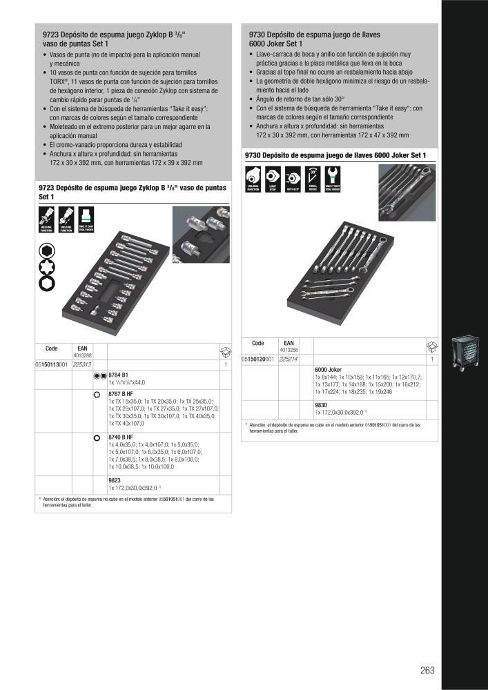 Catálogo principal de WERA NO.: 2638 - Page 263