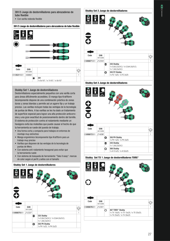 Catálogo principal de WERA Č. 2638 - Strana 27