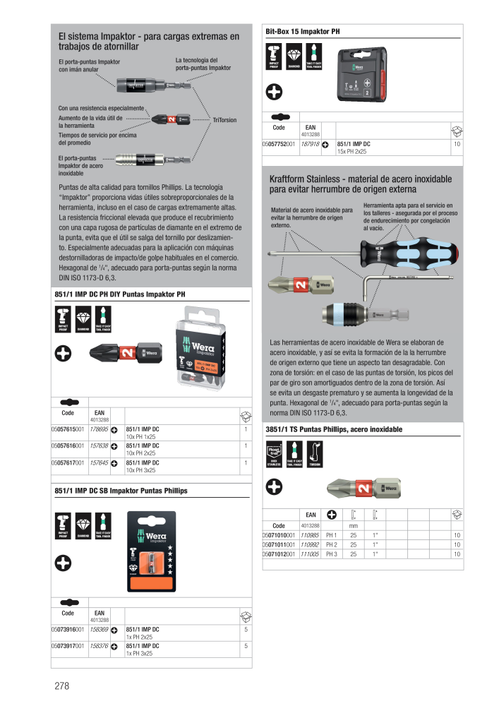 Catálogo principal de WERA Nb. : 2638 - Page 278