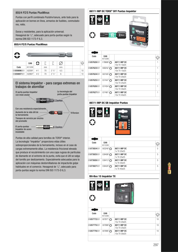 Catálogo principal de WERA Nb. : 2638 - Page 297