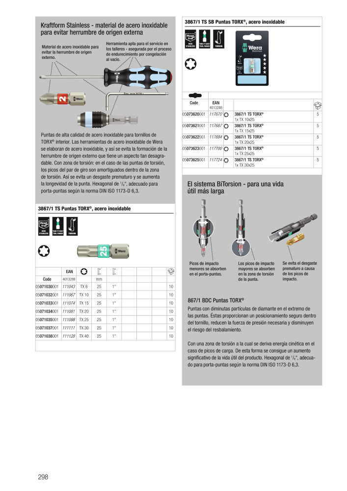 Catálogo principal de WERA Nb. : 2638 - Page 298
