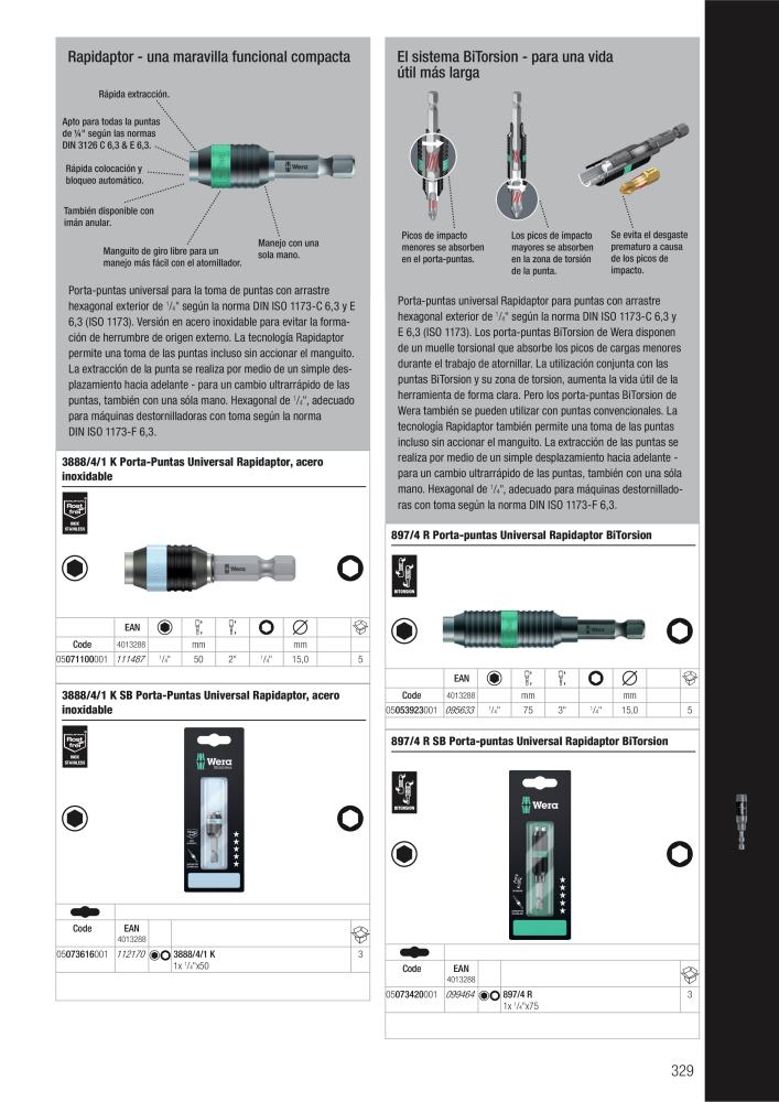 Catálogo principal de WERA Nb. : 2638 - Page 329