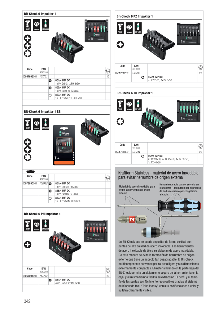 Catálogo principal de WERA Nb. : 2638 - Page 342
