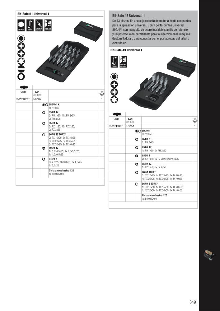 Catálogo principal de WERA n.: 2638 - Pagina 349