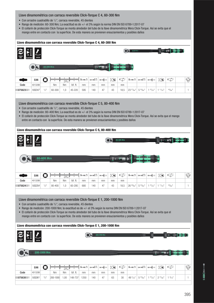 Catálogo principal de WERA NR.: 2638 - Seite 395