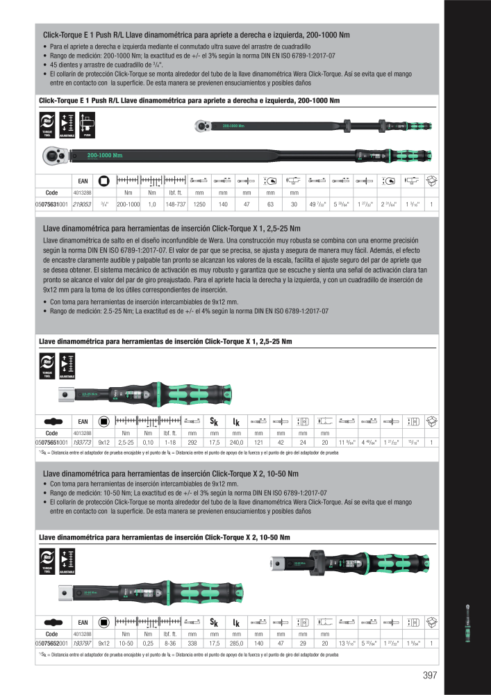 Catálogo principal de WERA NR.: 2638 - Pagina 397