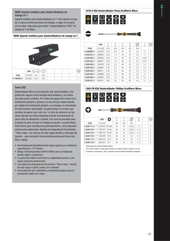 Catálogo principal de WERA n.: 2638 - Pagina 47