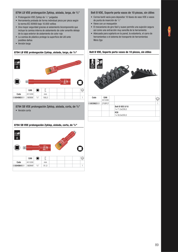 Catálogo principal de WERA n.: 2638 - Pagina 89