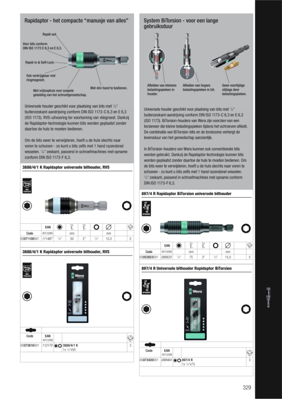 Wera 897/4 IMP R Impaktor Halter mit Ringmagnet und Sprengring 05057676001