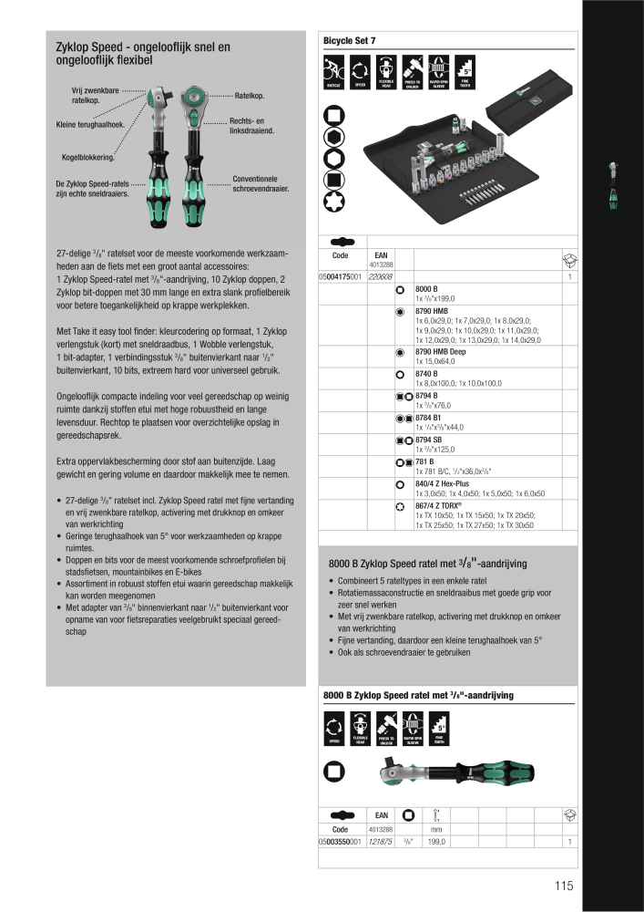 WERA hoofdcatalogus NR.: 2641 - Strona 115