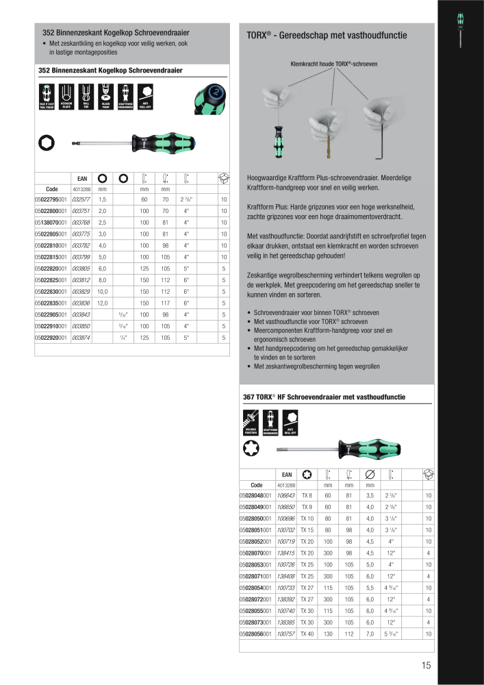 WERA hoofdcatalogus NO.: 2641 - Page 15