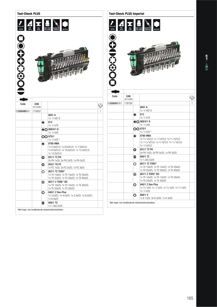 WERA hoofdcatalogus Č. 2641 - Strana 165