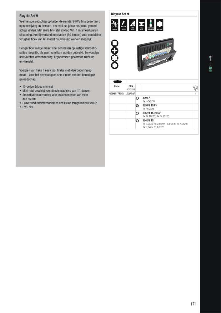 WERA hoofdcatalogus NO.: 2641 - Page 171