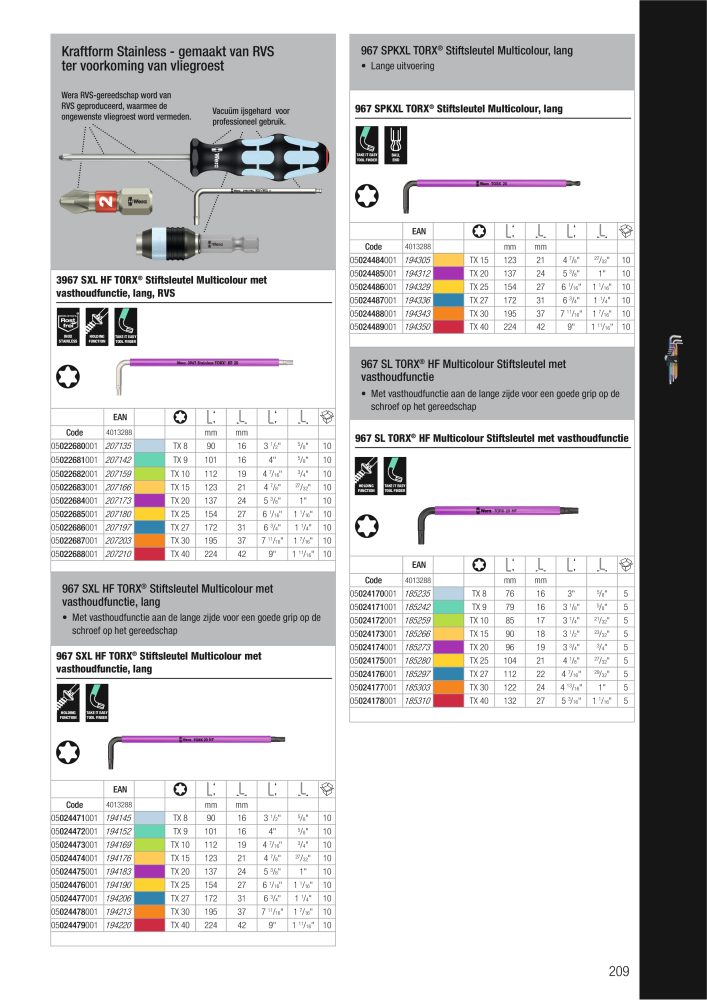 WERA hoofdcatalogus n.: 2641 - Pagina 209