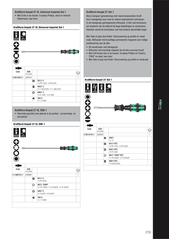 WERA hoofdcatalogus NR.: 2641 - Pagina 219