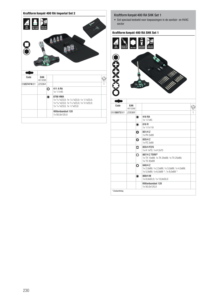 WERA hoofdcatalogus Nº: 2641 - Página 230