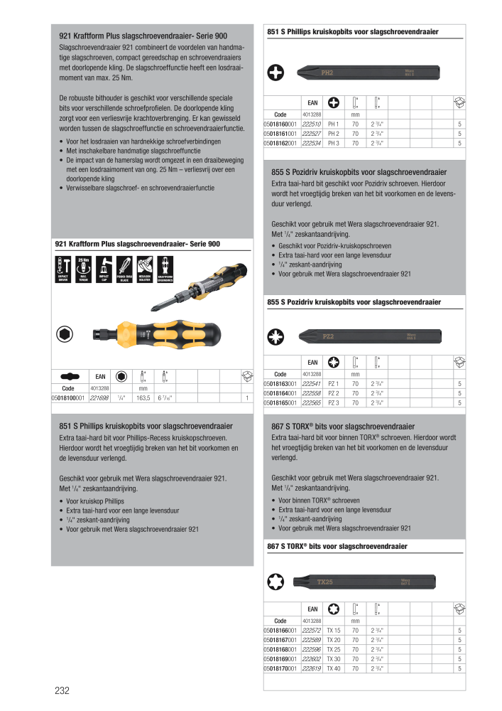 WERA hoofdcatalogus NR.: 2641 - Pagina 232