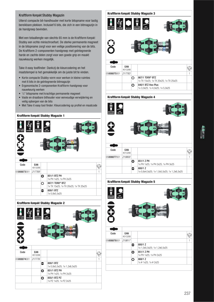 WERA hoofdcatalogus Nb. : 2641 - Page 237