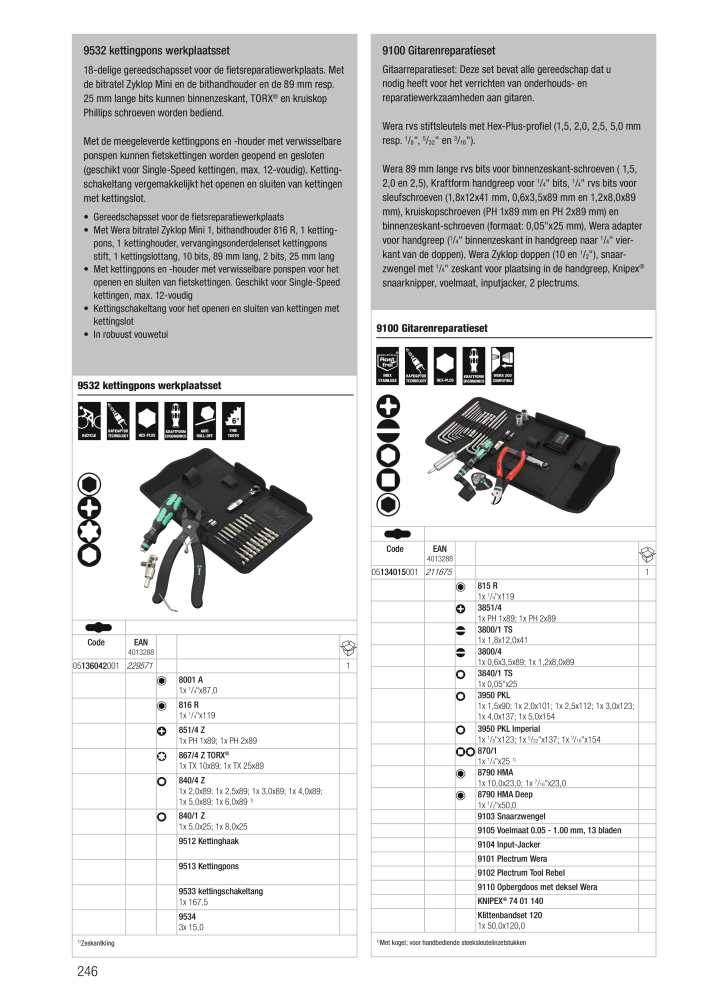 WERA hoofdcatalogus NO.: 2641 - Page 246