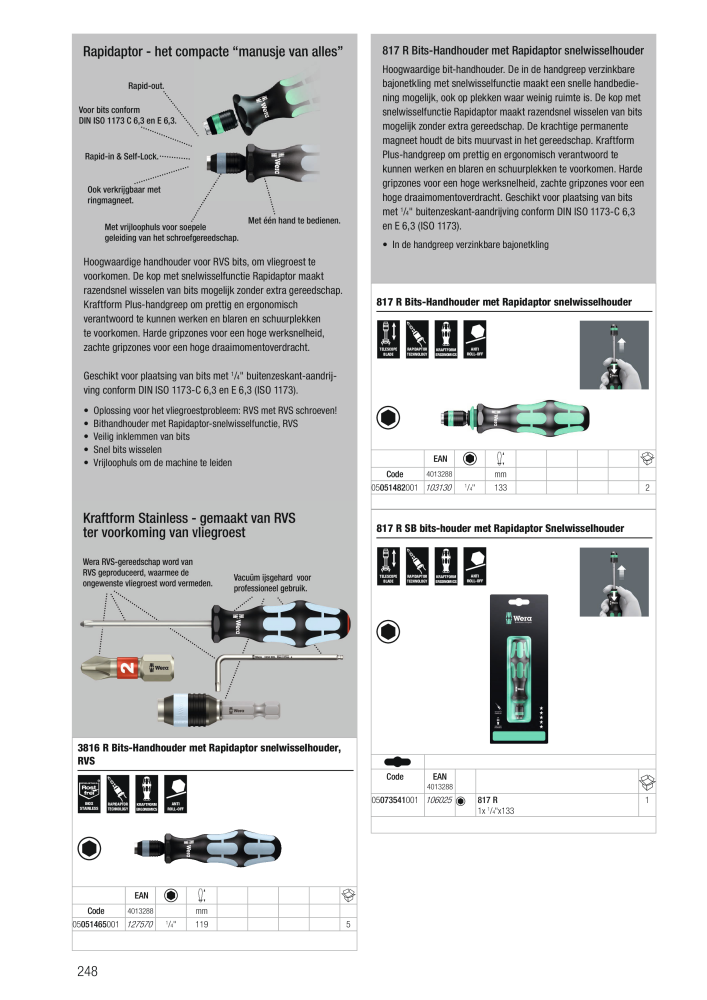 WERA hoofdcatalogus Nº: 2641 - Página 248