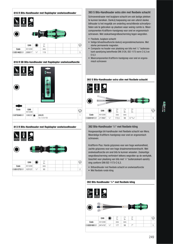 WERA hoofdcatalogus NR.: 2641 - Seite 249