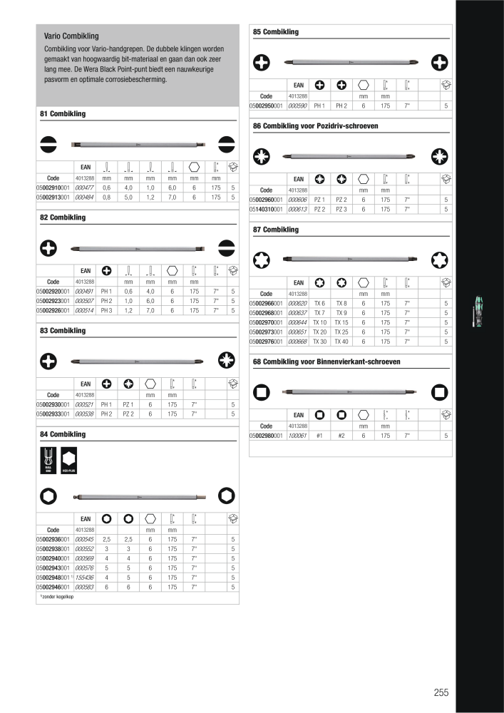 WERA hoofdcatalogus n.: 2641 - Pagina 255