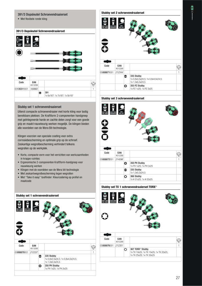 WERA hoofdcatalogus Č. 2641 - Strana 27