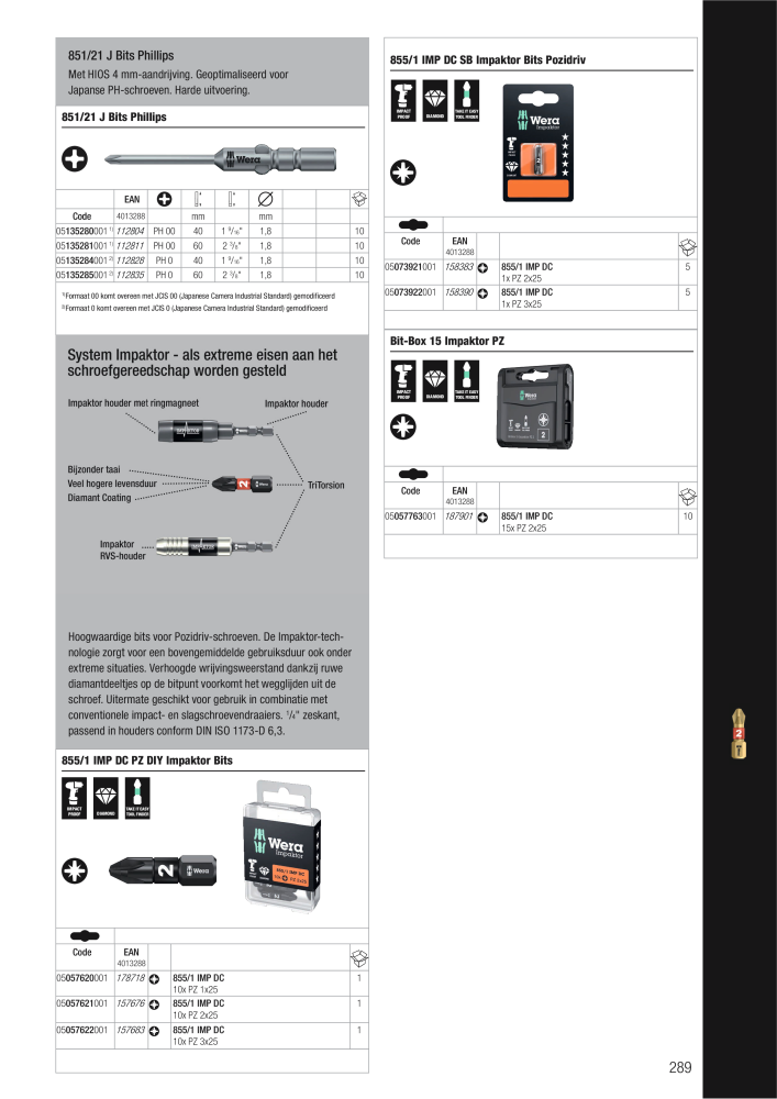 WERA hoofdcatalogus NR.: 2641 - Pagina 289