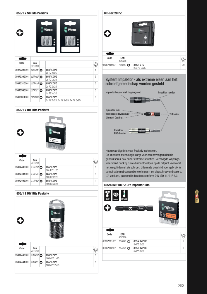 WERA hoofdcatalogus NR.: 2641 - Strona 293