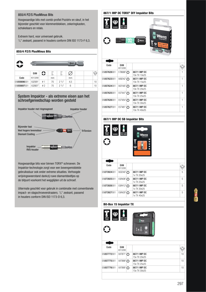 WERA hoofdcatalogus Nº: 2641 - Página 297