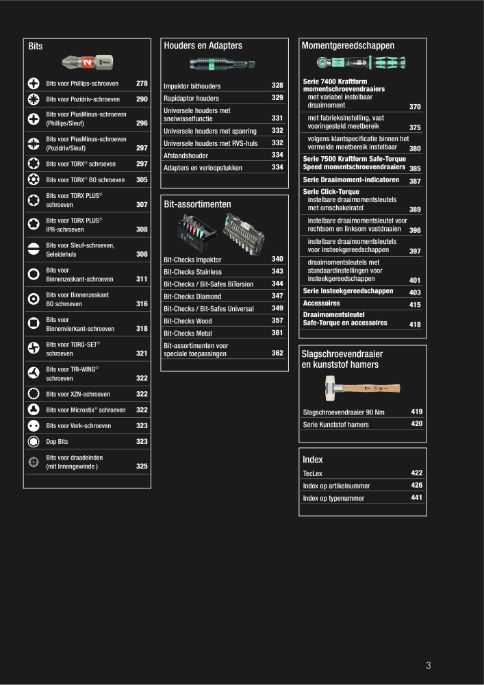 WERA hoofdcatalogus NO.: 2641 - Page 3