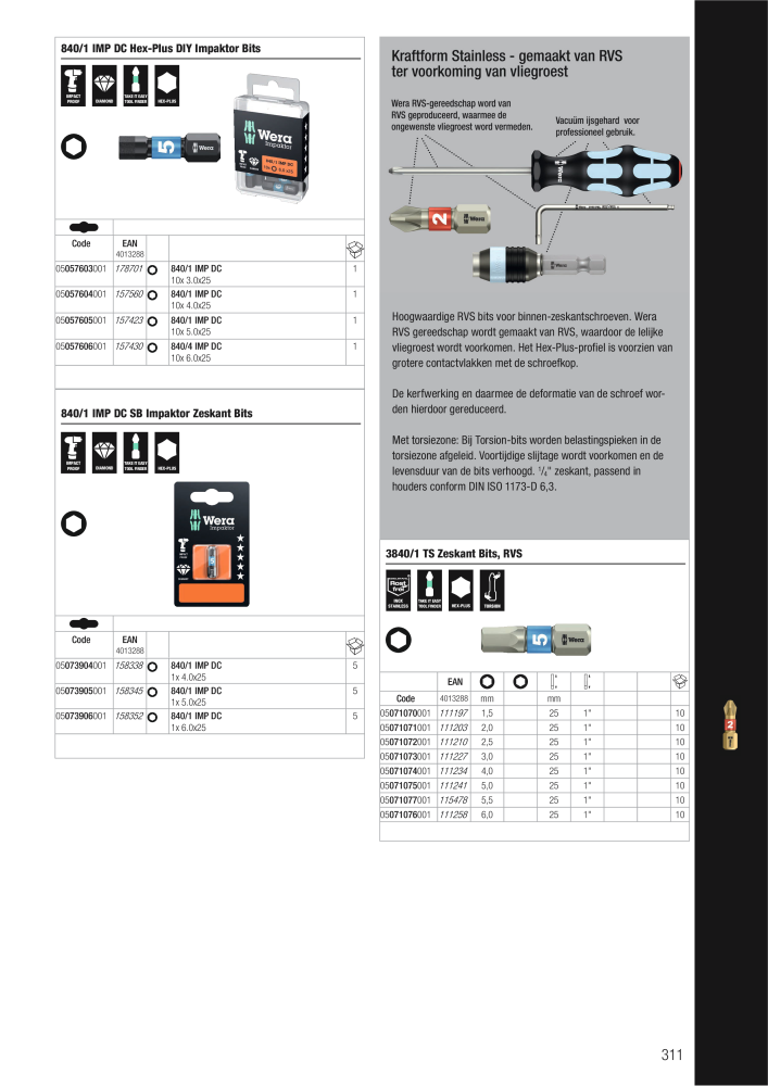 WERA hoofdcatalogus NEJ.: 2641 - Sida 311