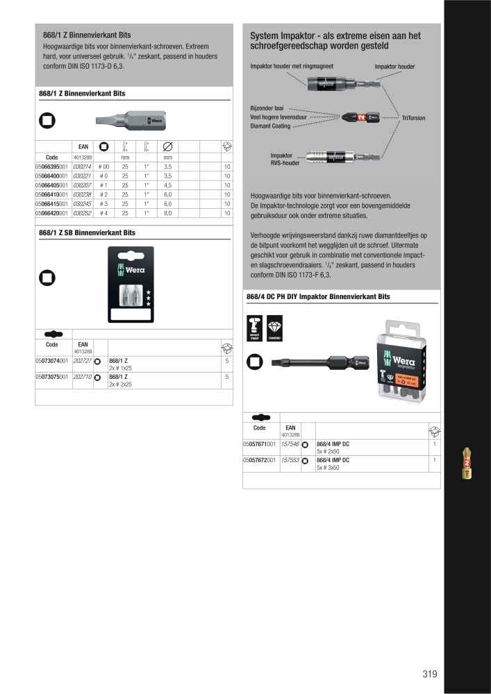 WERA hoofdcatalogus NR.: 2641 - Strona 319