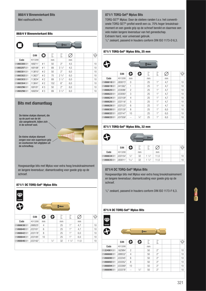 WERA hoofdcatalogus NR.: 2641 - Seite 321