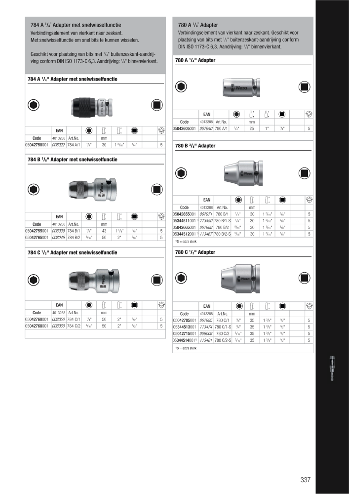 WERA hoofdcatalogus NO.: 2641 - Page 337