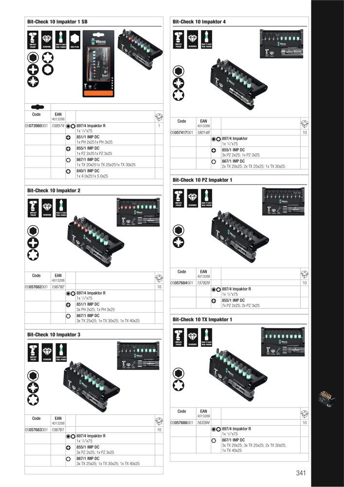 WERA hoofdcatalogus Nº: 2641 - Página 341