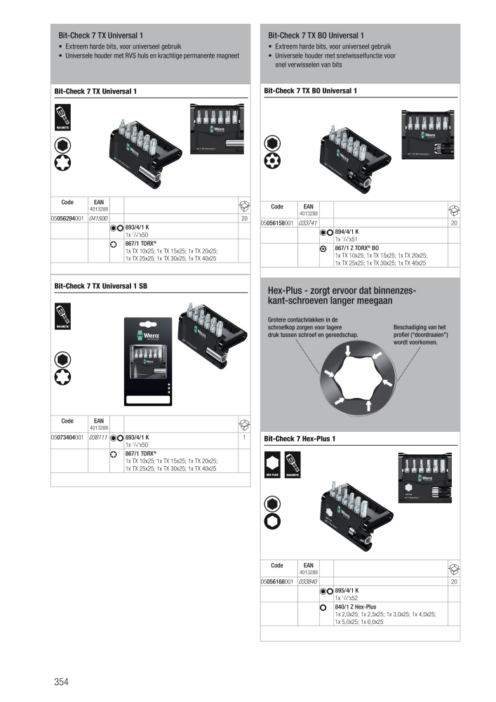 WERA hoofdcatalogus NO.: 2641 - Page 354