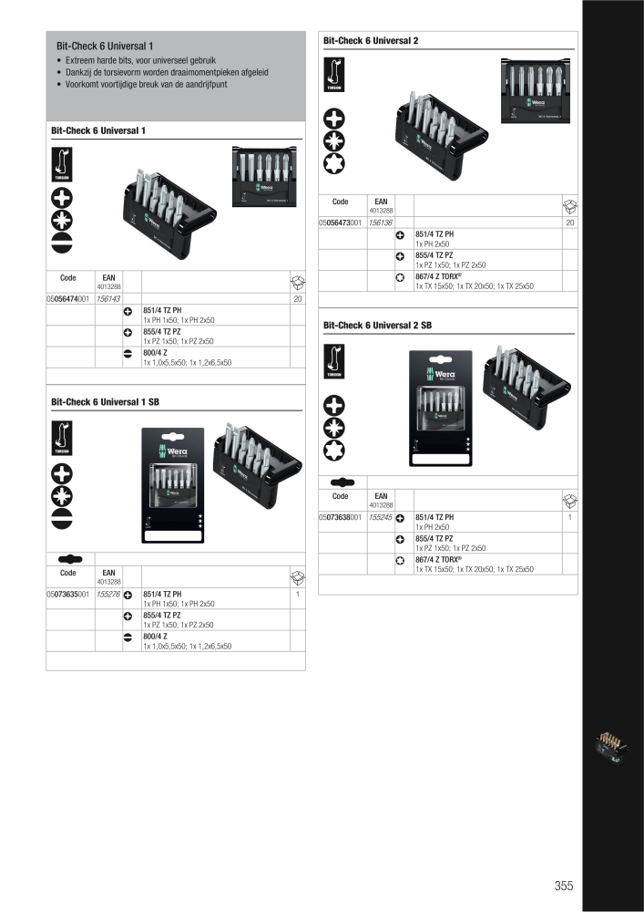 WERA hoofdcatalogus Nb. : 2641 - Page 355