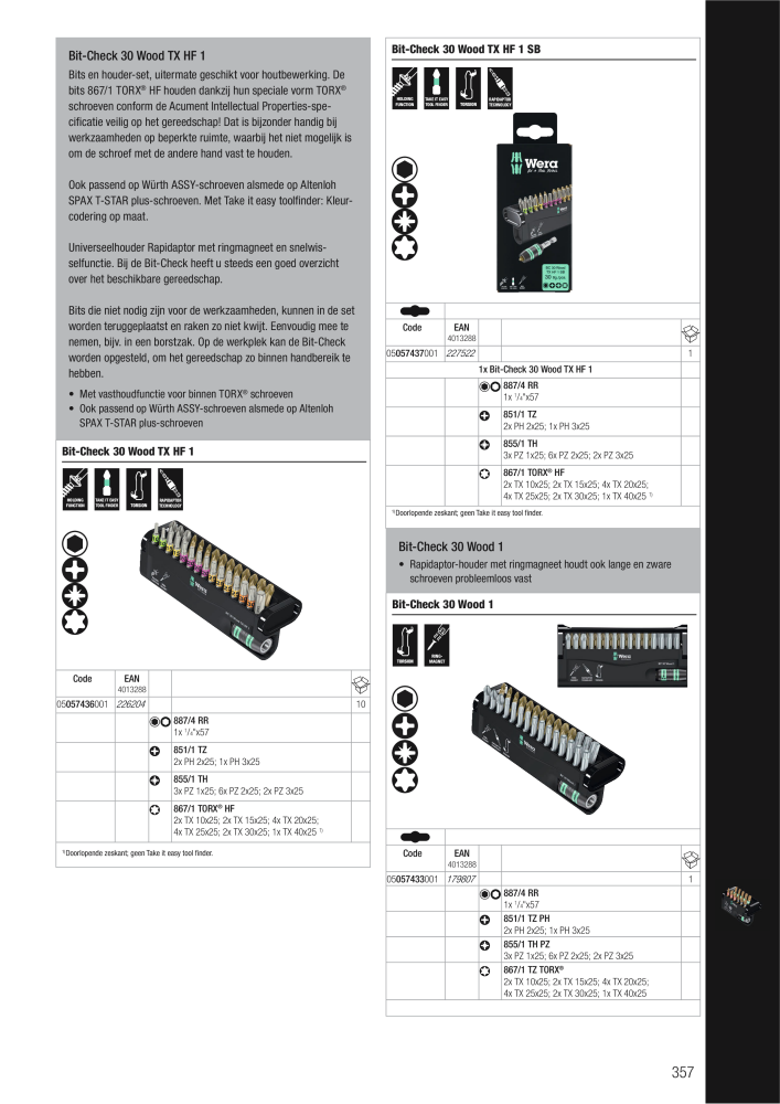 WERA hoofdcatalogus NR.: 2641 - Pagina 357