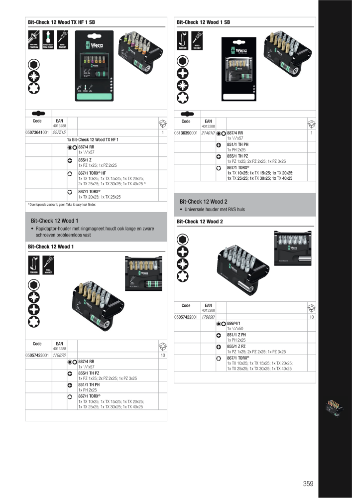 WERA hoofdcatalogus NR.: 2641 - Side 359