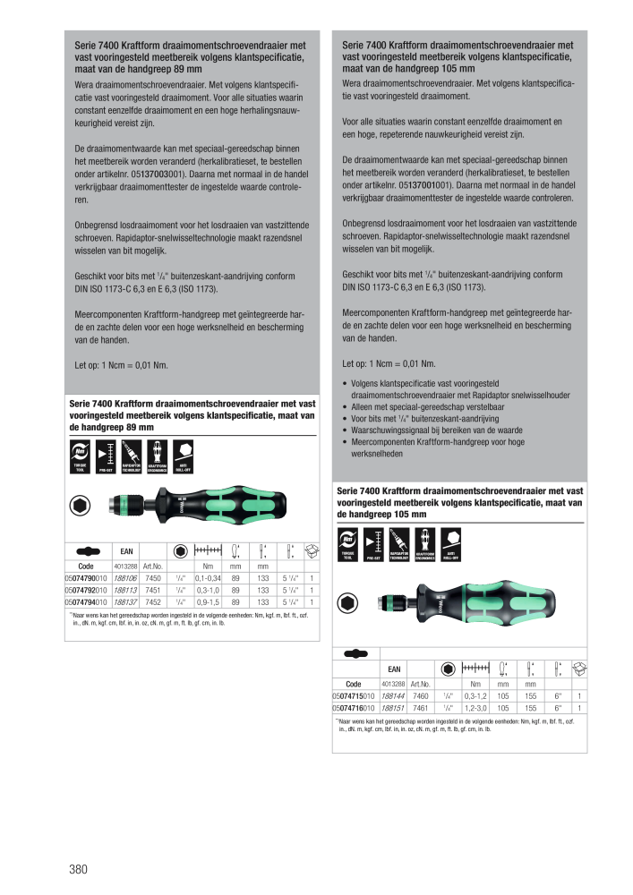 WERA hoofdcatalogus NR.: 2641 - Strona 380