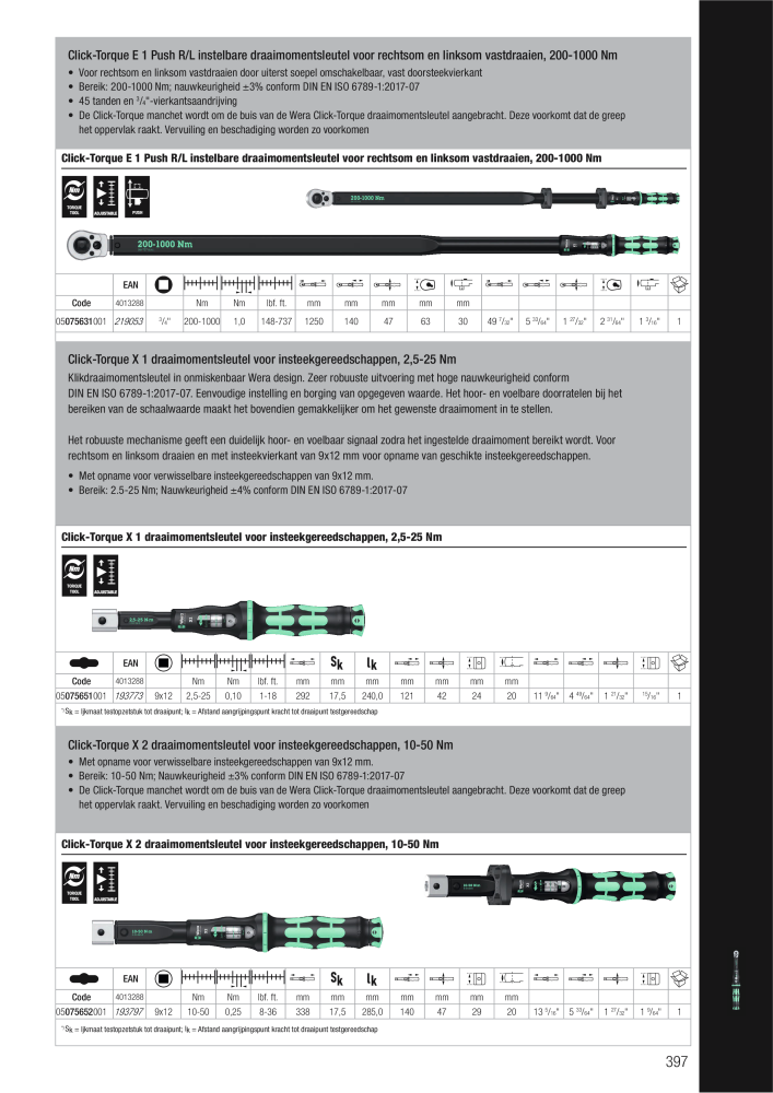 WERA hoofdcatalogus NO.: 2641 - Page 397