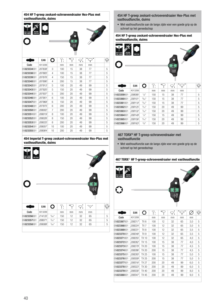 WERA hoofdcatalogus NR.: 2641 - Seite 40