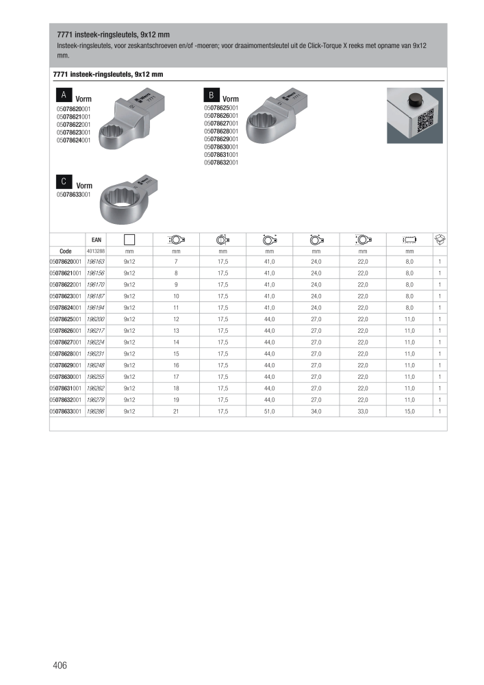 WERA hoofdcatalogus NO.: 2641 - Page 406