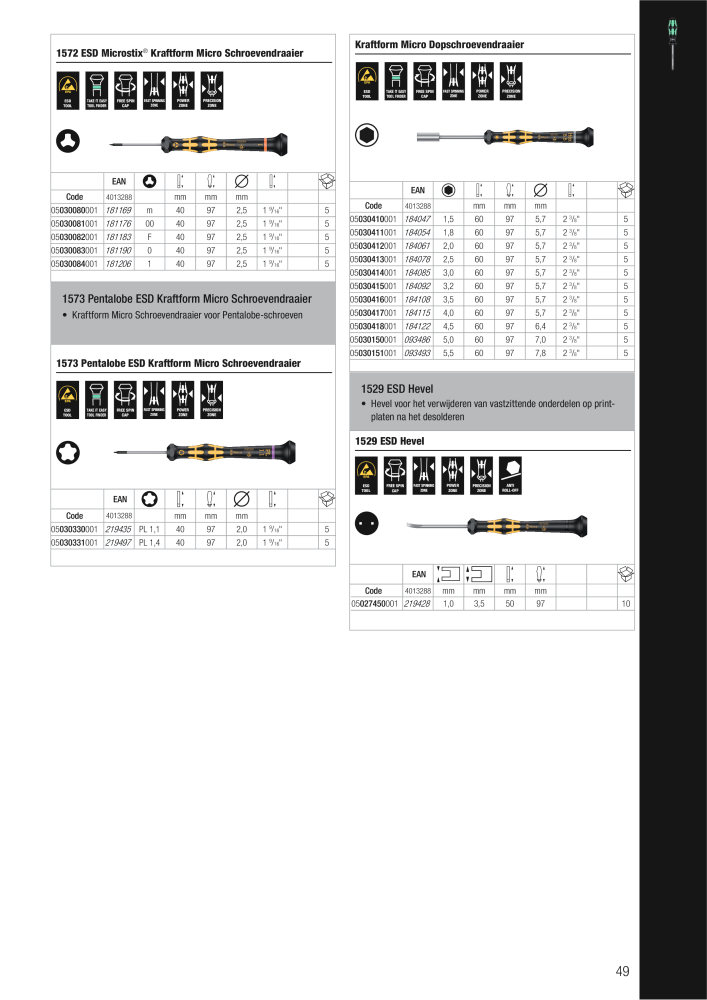 WERA hoofdcatalogus NR.: 2641 - Strona 49