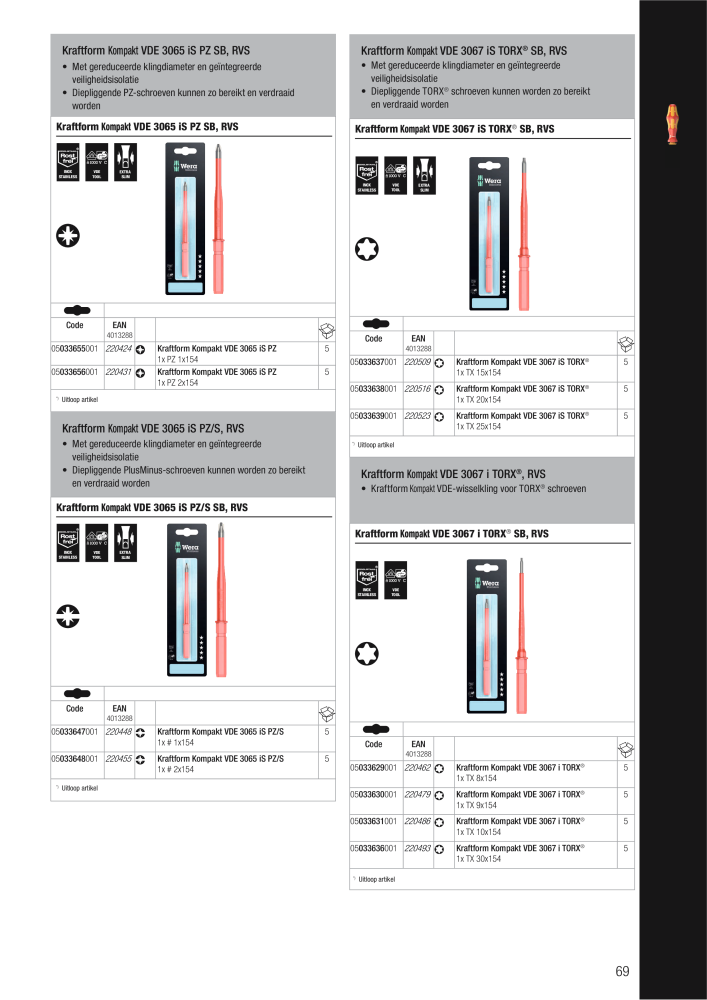 WERA hoofdcatalogus NO.: 2641 - Page 69