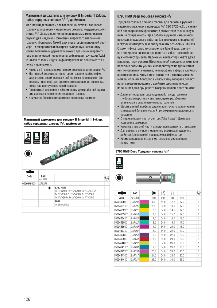 основной каталог WERA NR.: 2643 - Seite 126